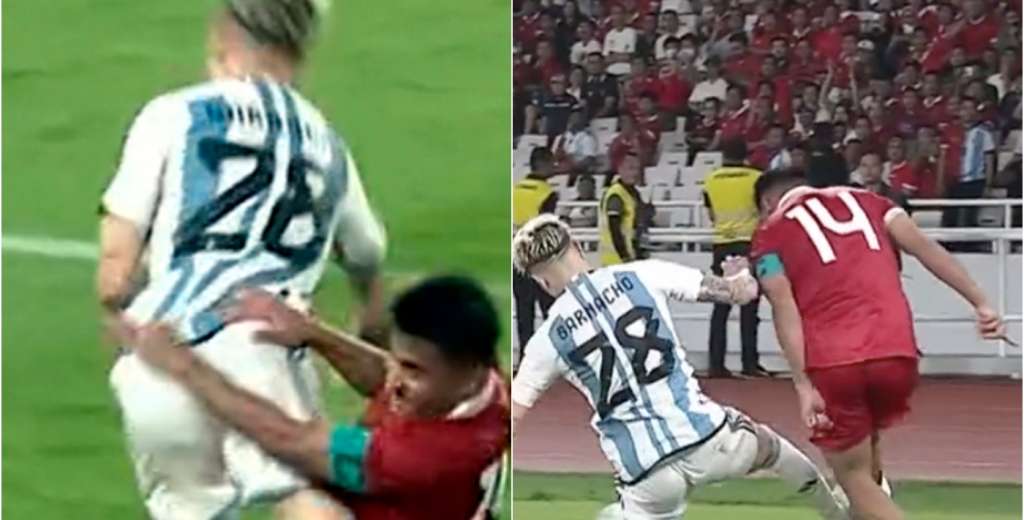 A Garnacho le sacaron la pelota, fue a recuperarla y se tiró a romper todo