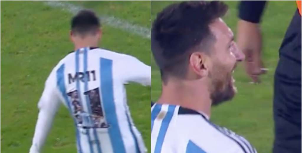 Iban dos minutos la despedida de Maxi Rodríguez y Messi la puso al ángulo