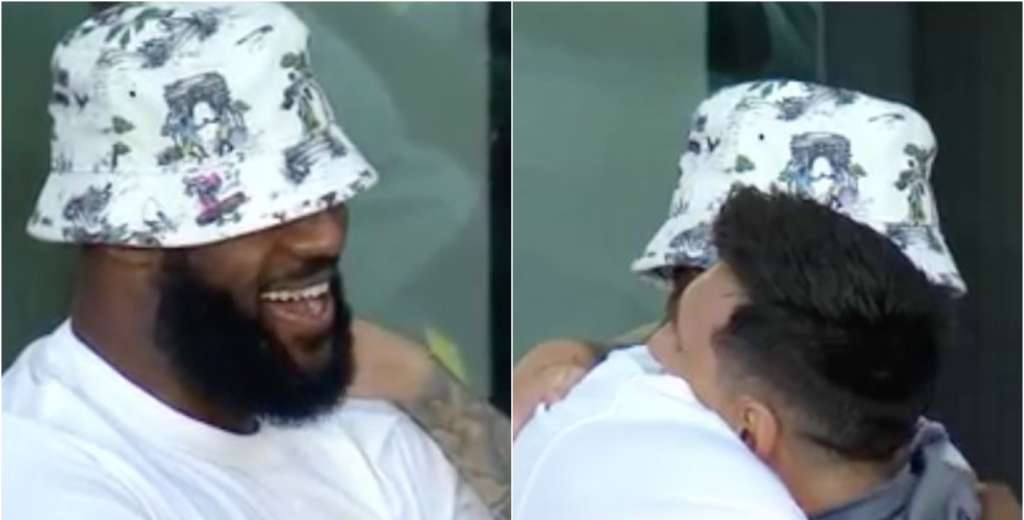 ¿El abrazo de los GOAT? LeBron James y su reacción al ver a Leo Messi