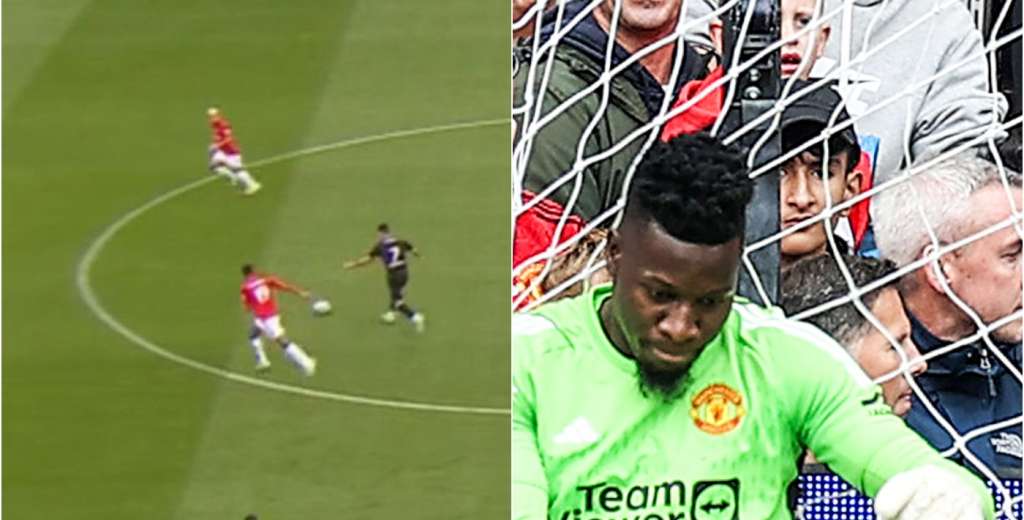 Onana debutó en el mítico Old Trafford: le hicieron un gol de mitad de cancha