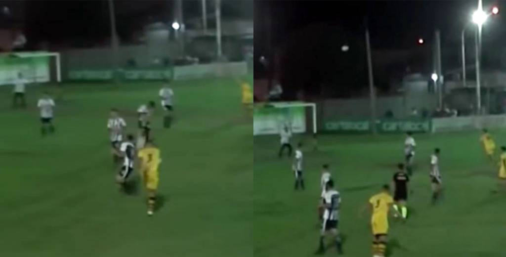 Juega en un equipo amateur y metió un golazo como el de Roberto Carlos