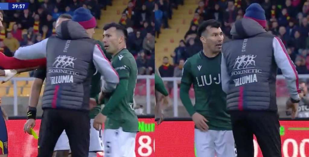 A Gary Medel lo amonestaron y se peleó con su entrenador