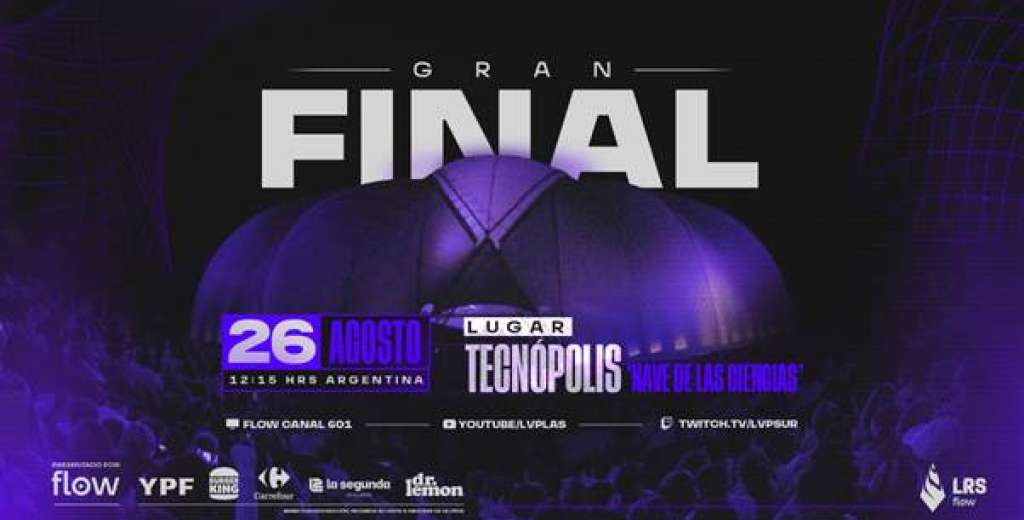 La Gran Final de la LRS Flow 2023 de League Of Legends se disputará en Tecnópolis