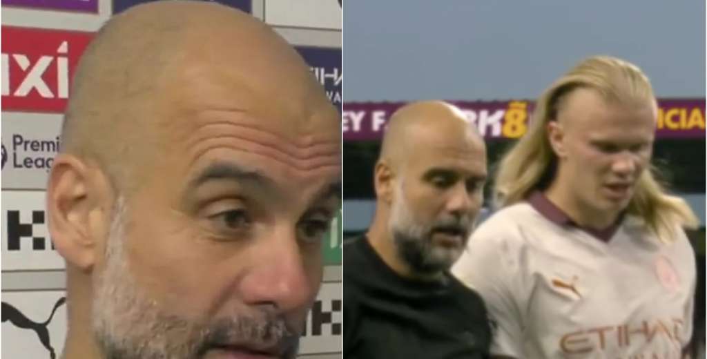 Guardiola fue directo: explicó por qué retó a Haaland delante de todos