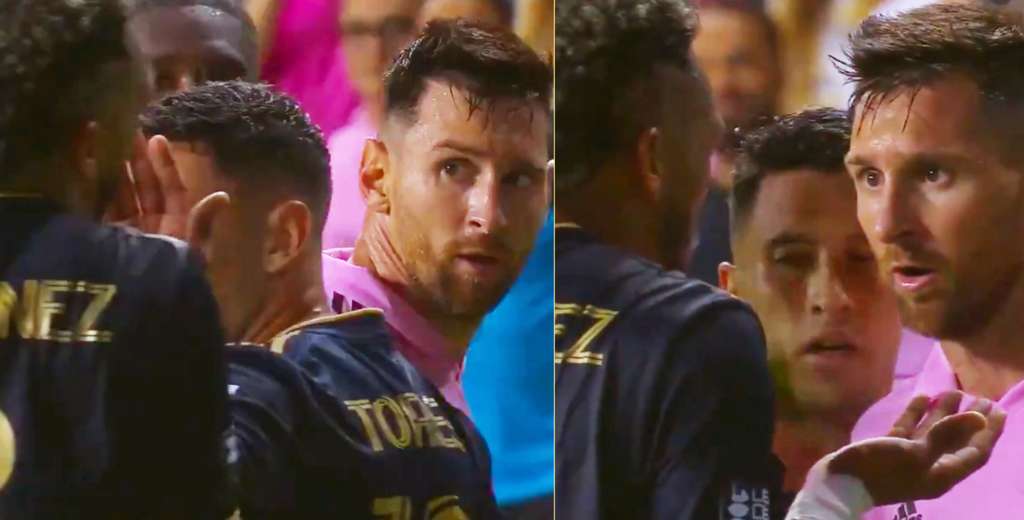 Se picó: Messi se le fue encima a un rival del Philadelphia Union