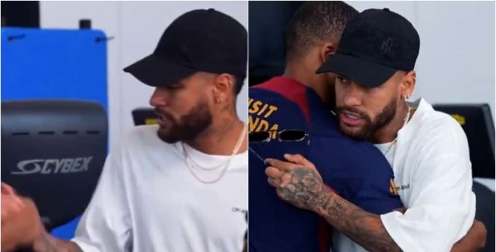 Neymar se despidió de todo PSG con buena cara, hasta que vio a Mbappé