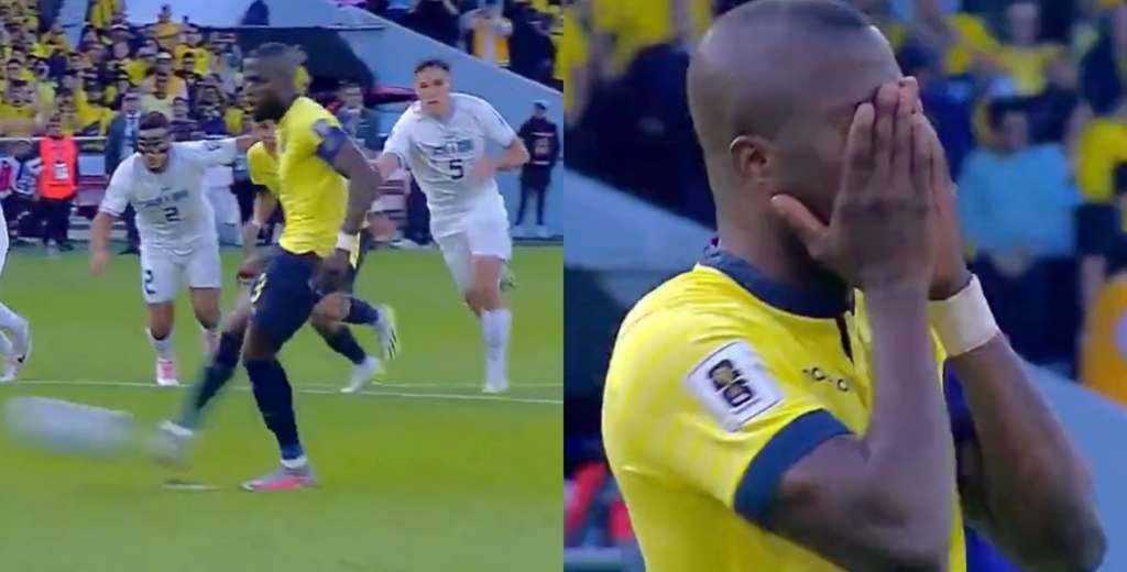 Es el peor penal del mes: miren lo que hizo Enner Valencia cuando iban 1-1