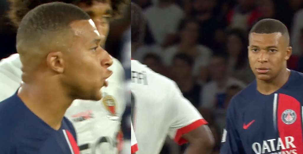 Tremendo: festejó su gol a la hinchada del PSG y Mbappé lo fue a buscar