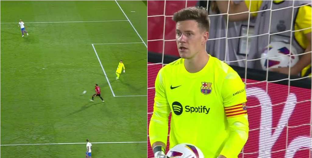 Ter Stegen con los pies es una pesadilla: le regaló el gol al Mallorca