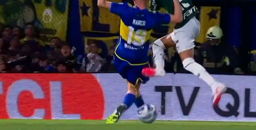 Impresionante salvada de Barco para Boca Juniors: impidió un gol seguro