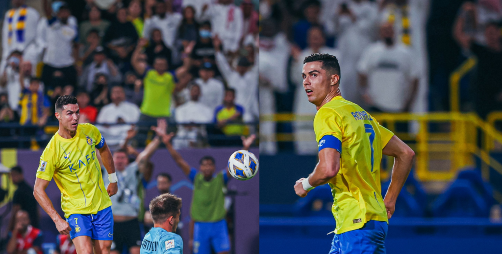 Al Nassr perdía, apareció Cristiano Ronaldo y la picó para remontar el partido