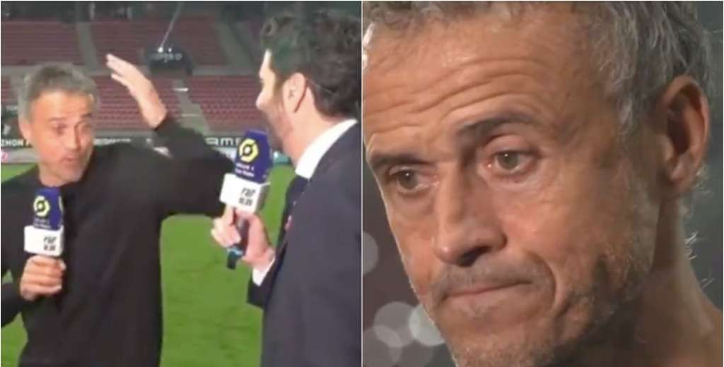 Luis Enrique destrozó un periodista cara a cara y se fue de la entrevista...