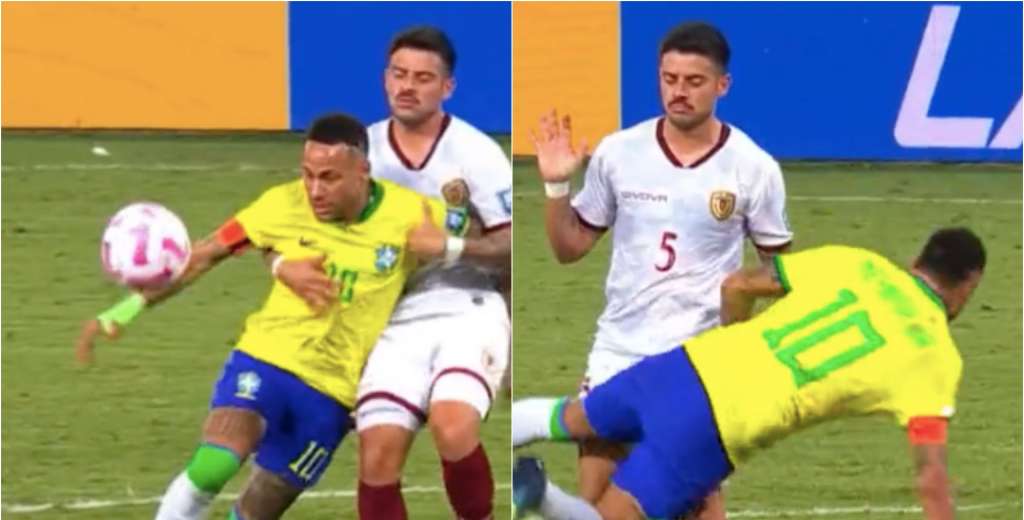 Neymar te saca de quicio: minuto 94 e intenta inventar un penal lamentable