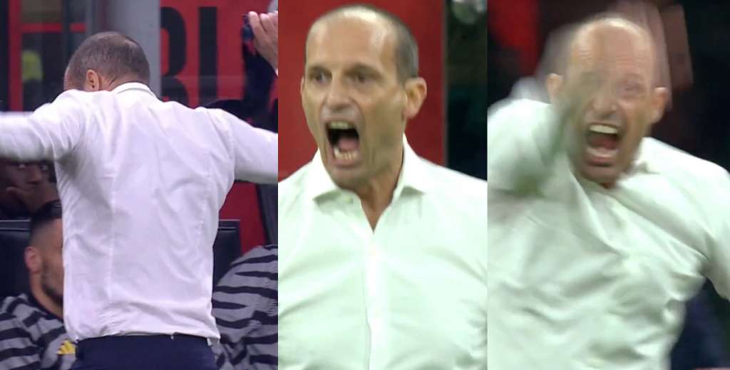 Nunca se lo vio así: Allegri explotó y les gritó de todos a sus jugadores