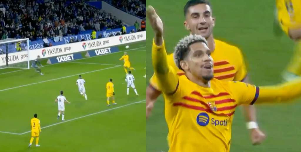 Miren bien: iban 93 minutos, el Barça empataba y Araújo metió este gol