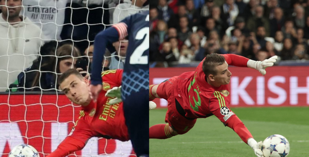 Kepa se lesionó y Lunin lo reemplazó mejor que nadie: atajó un penal para Real Madrid