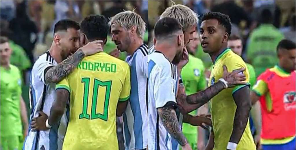 Messi en llamas: volvió al campo de juego y fue a buscarlo a Rodrygo