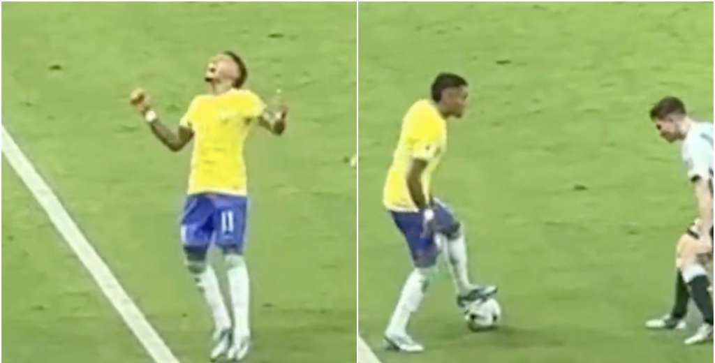 Raphinha quiso hacerle una de Ronaldinho a Julián Álvarez y terminó humillado