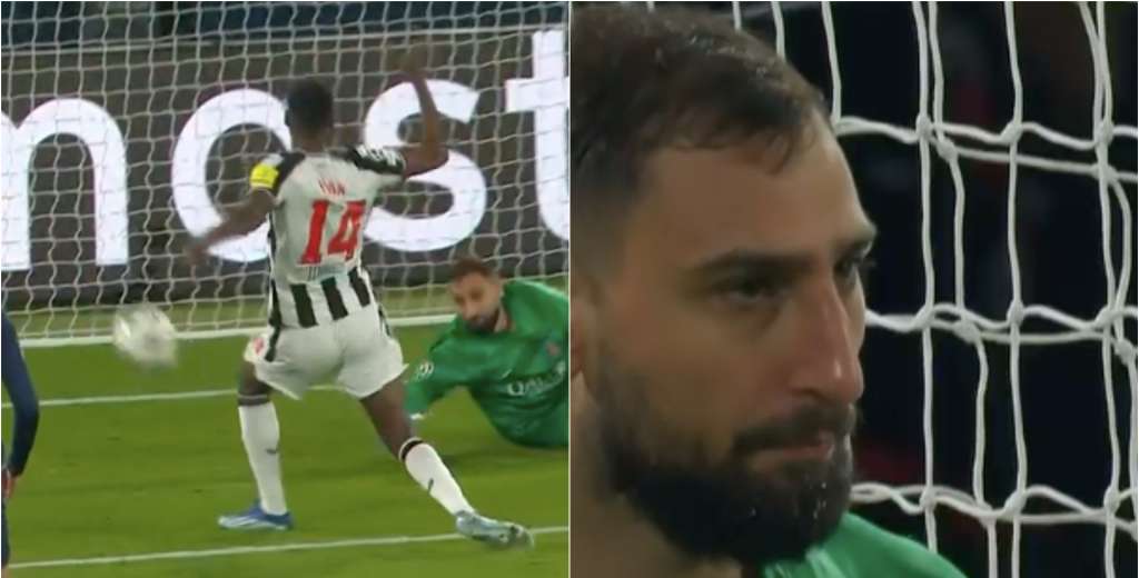 Donnarumma no tiene arreglo y PSG sufre: le dejó servido el gol al Newcastle