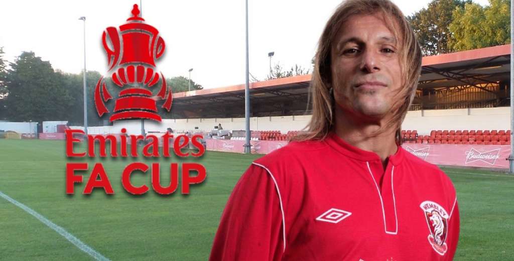 El regreso de Caniggia a sus 45 años para jugar la FA Cup con un equipo de novena división