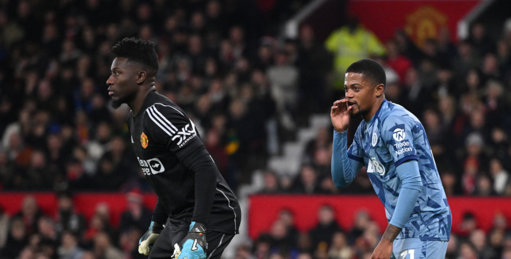 Total desatención de Onana: dos balones parados y dos goles del Aston Villa