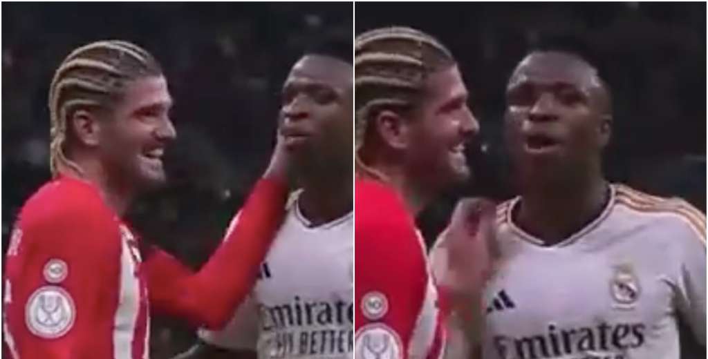 "Yo juego en Real Madrid", le gritó Vinicius a De Paul y recibió la peor respuesta