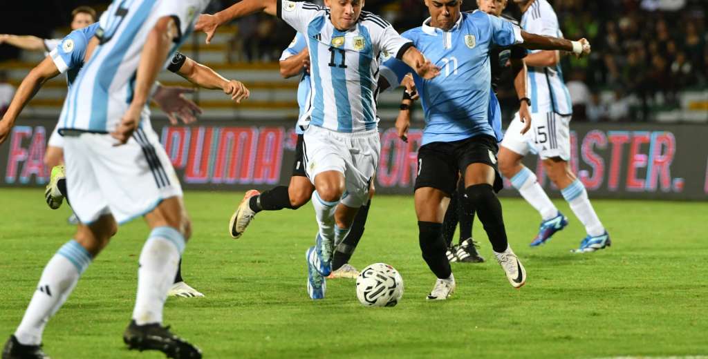 Partidazo en el Preolímpico Sub-23: Argentina y Uruguay terminaron 3-3