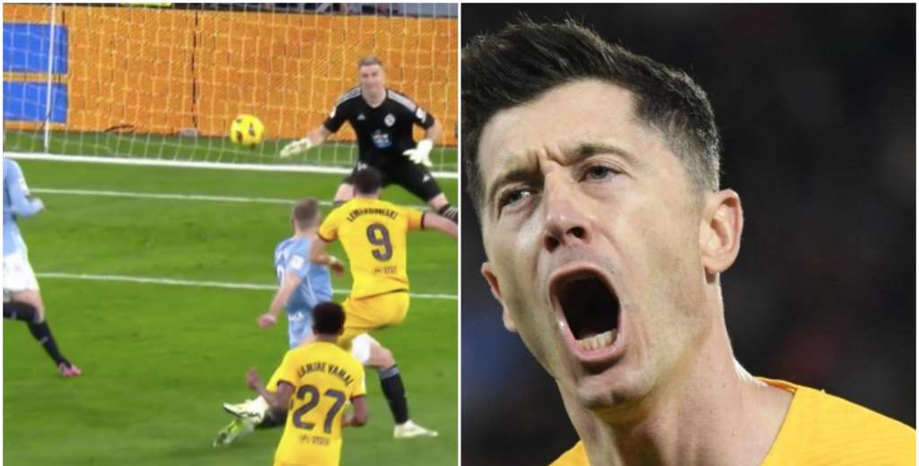 Este es el Lewandowski del Bayern: le quedó picando y le voló el arco al Celta