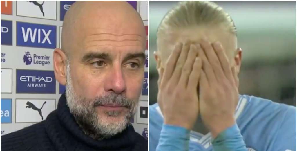 Haaland perdió tres goles hechos: la ejemplar respuesta de Pep Guardiola...