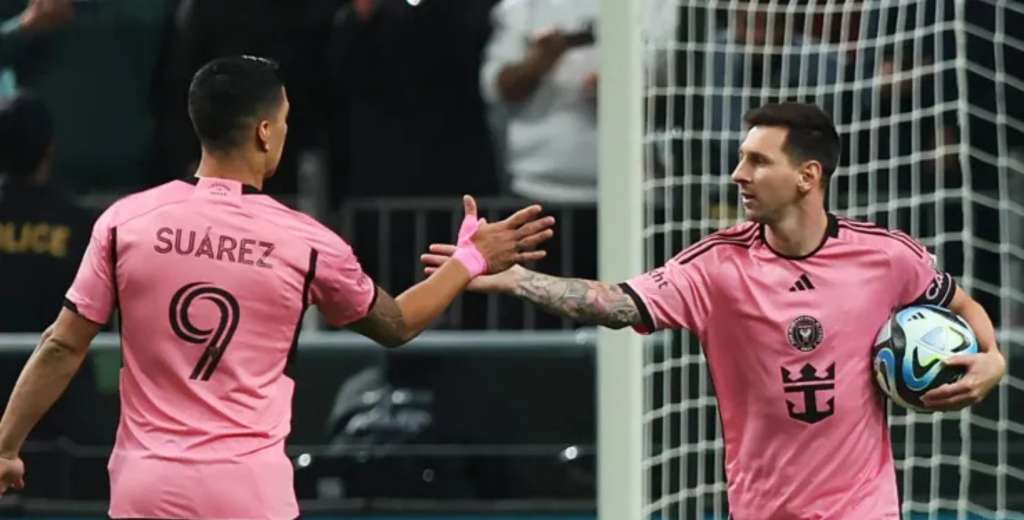 Cambiaron de roles: Messi y Suarez asistieron en la victoria de Inter Miami