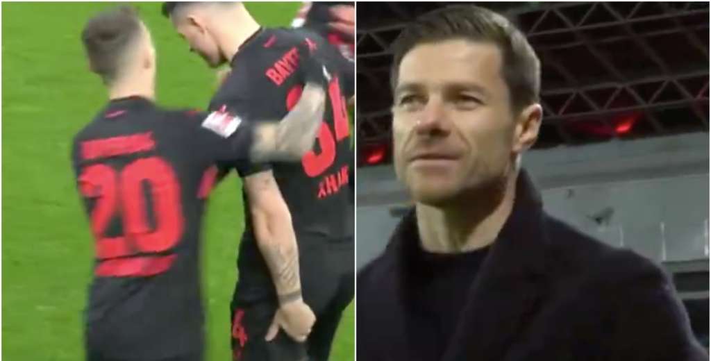 ¡Que susto! La ingeniosa celebración de Xhaka que paralizó a Xabi Alonso