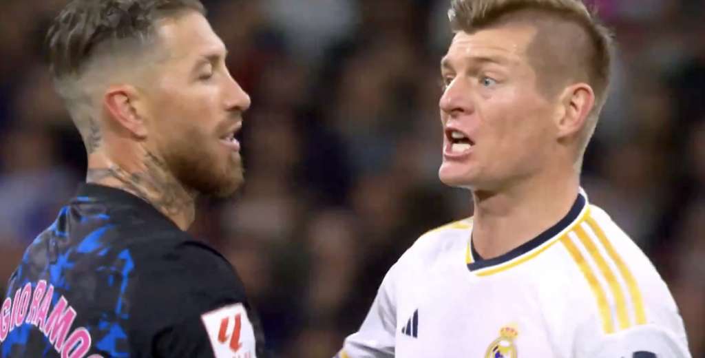 Qué momento: Kroos explotó contra el árbitro y Sergio Ramos lo separó