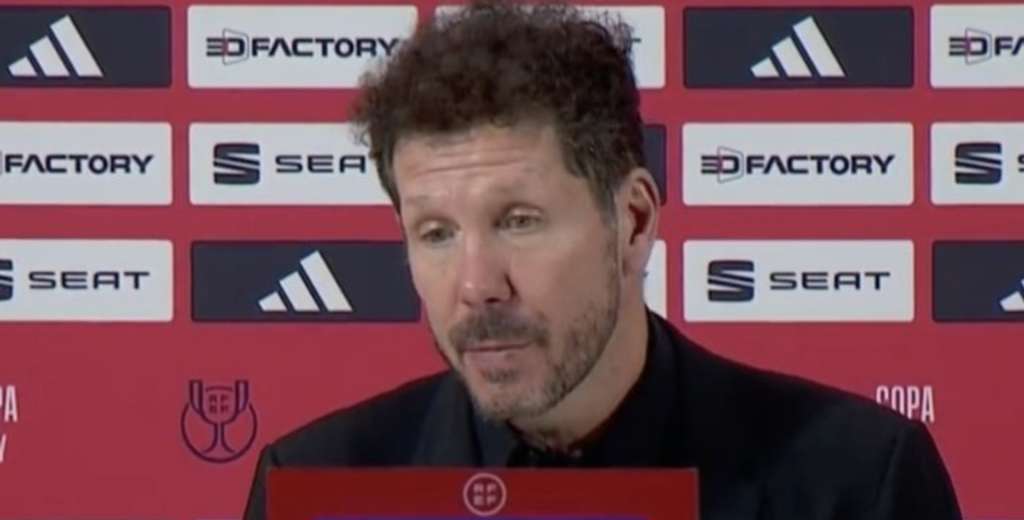 Atlético de Madrid en llamas con Simeone: su frase tras ser goleado 3-0 en Copa del Rey