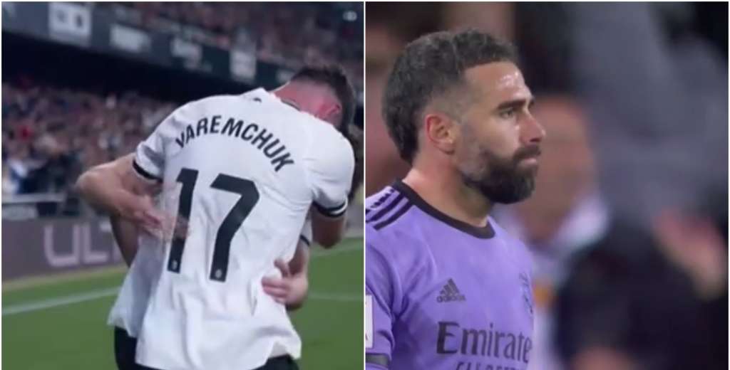 Insólito pase gol de Carvajal al Valencia: jugó para atrás y lo asistió a Yaremchuk