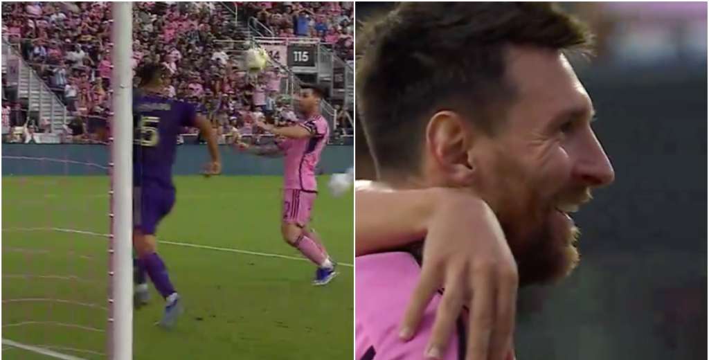 ¡Tremendo! Messi marcó un gol con el pecho en el clásico ante Orlando City