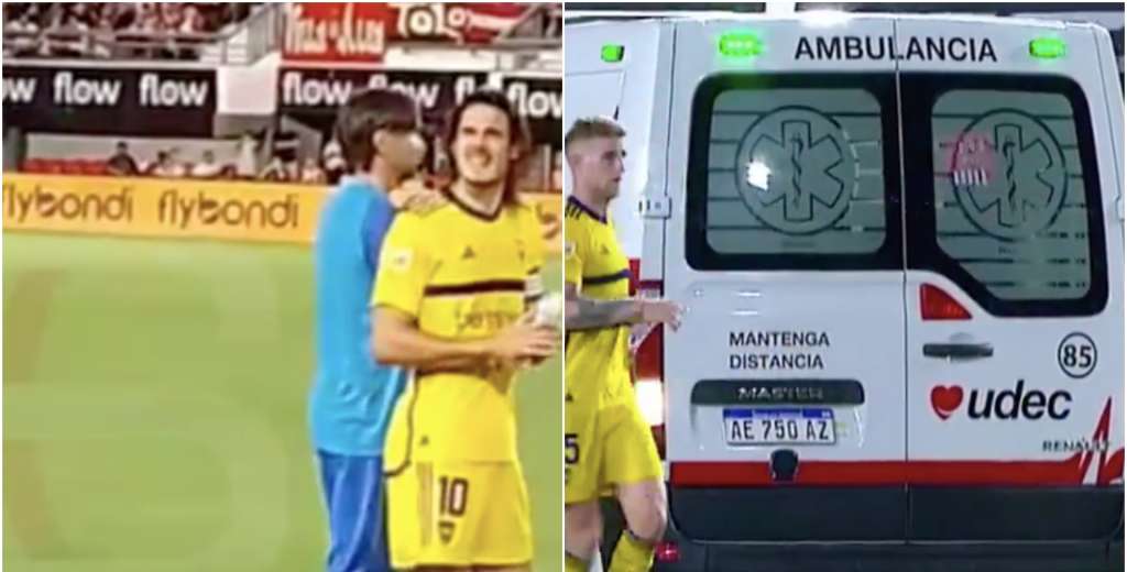 La situación que vivió Cavani mientras Altamirano se desplomaba en el suelo