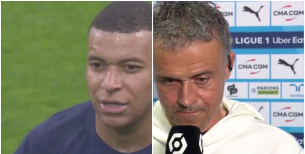 La brutal frase de Mbappé al salir y la feroz respuesta de Luis Enrique: PSG arde