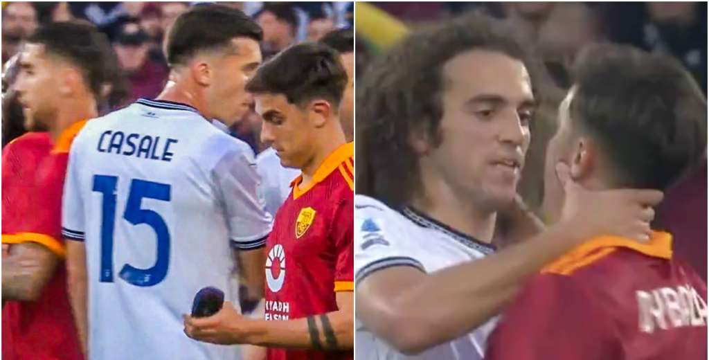 Guendouzi se calentó feo y Dybala lo humilló: le mostró la foto de su espinillera