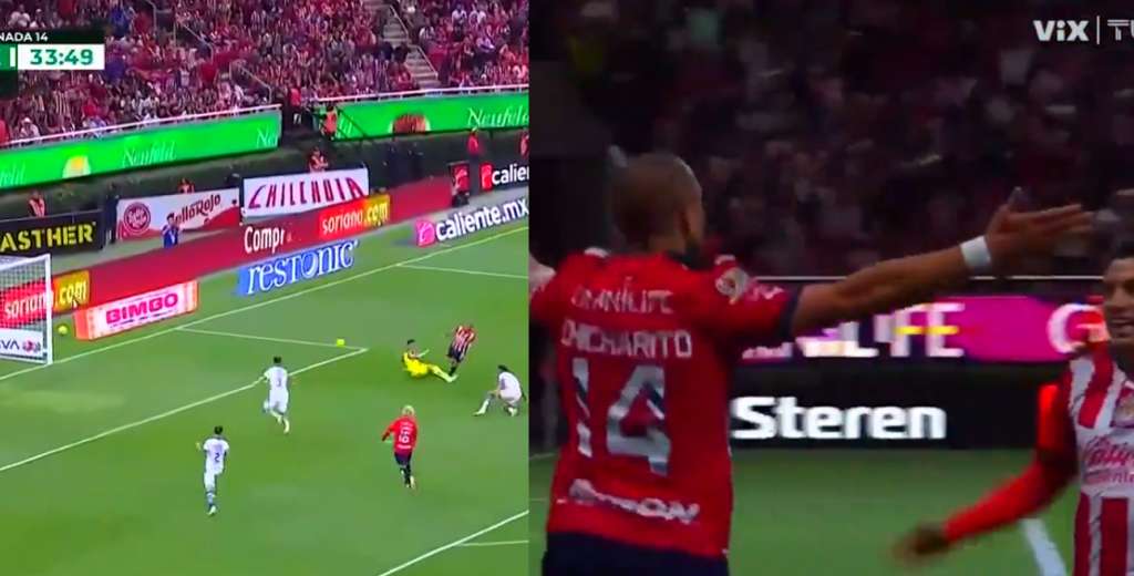 Video: el polémico detalle del que nadie se dio cuenta en el primer gol de Chicharito con Chivas