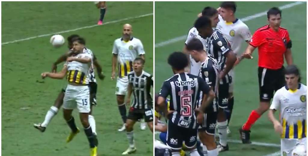Atlético Mineiro derrota a Central con polémica: el penalazo que no le dieron...