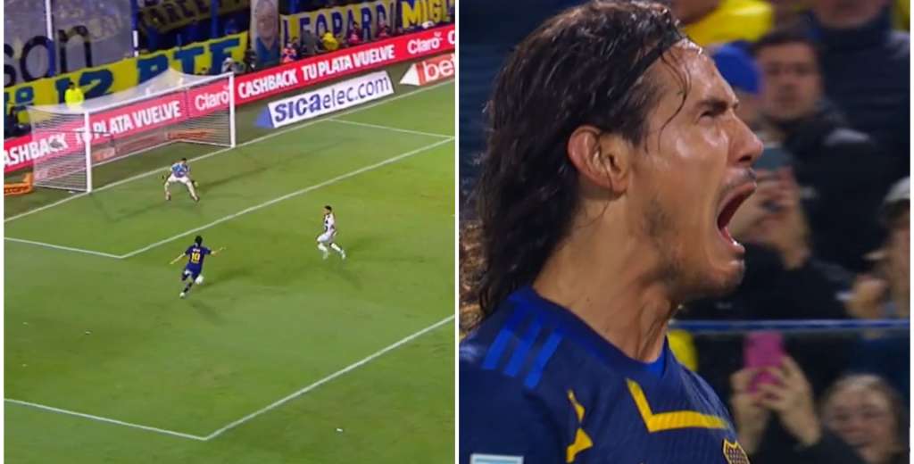 Apareció el goleador: Cavani y un golazo para meter a Boca en cuartos