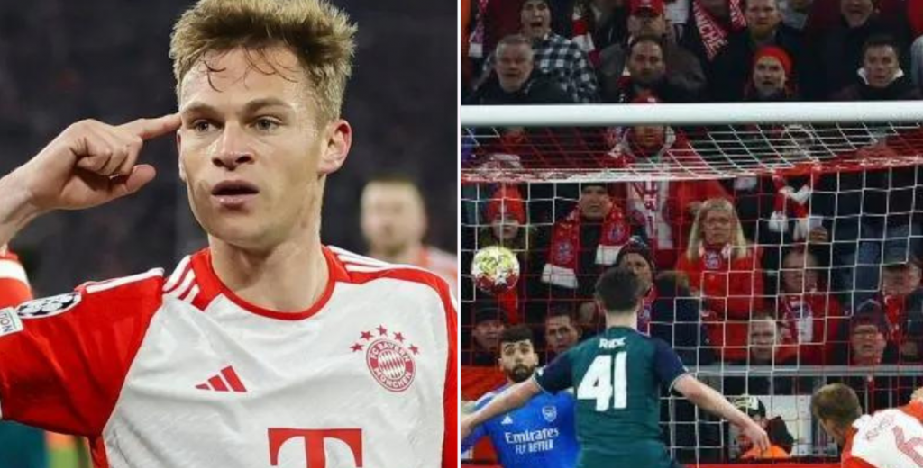 Es el líder del Bayern Múnich: Kimmich quemó de cabeza el arco del Arsenal