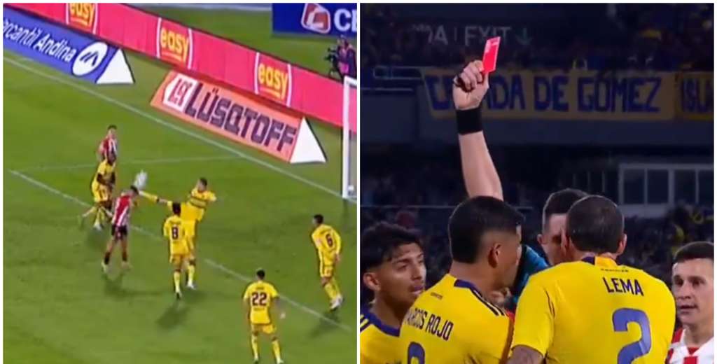 Boca lo sufrió al máximo: Lema le pateó la cara y se fue expulsado...