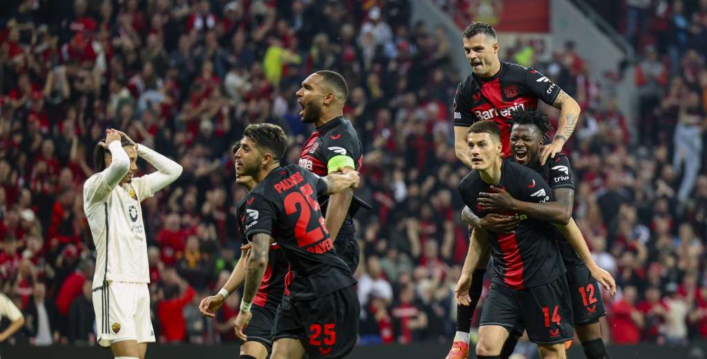 Leverkusen invencible: eliminó a la Roma y es finalista de la Europa League