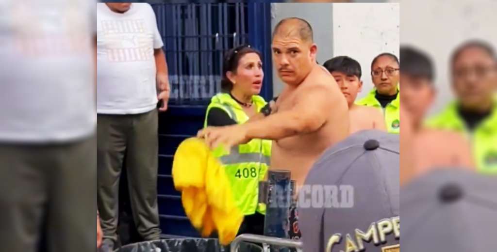 Lamentable: obligaron a un hincha de América a tirar su camiseta a la basura