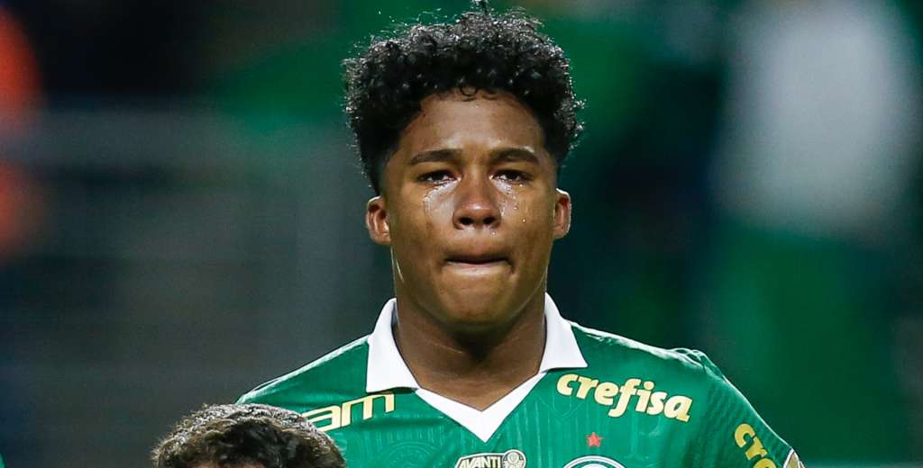 No se pudo contener: las lágrimas de Endrick en su despedida de Palmeiras