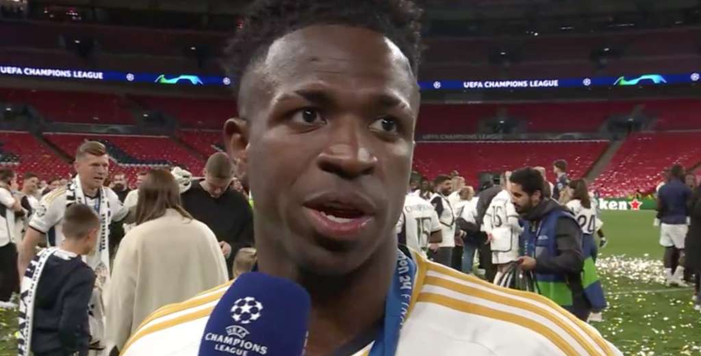 La bomba de Vinicius tras ganar la Champions: "Espero que el presidente..."