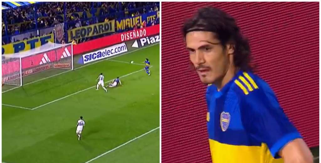 Ni Cavani se lo puede explicar: la pésima definición del delantero de Boca 