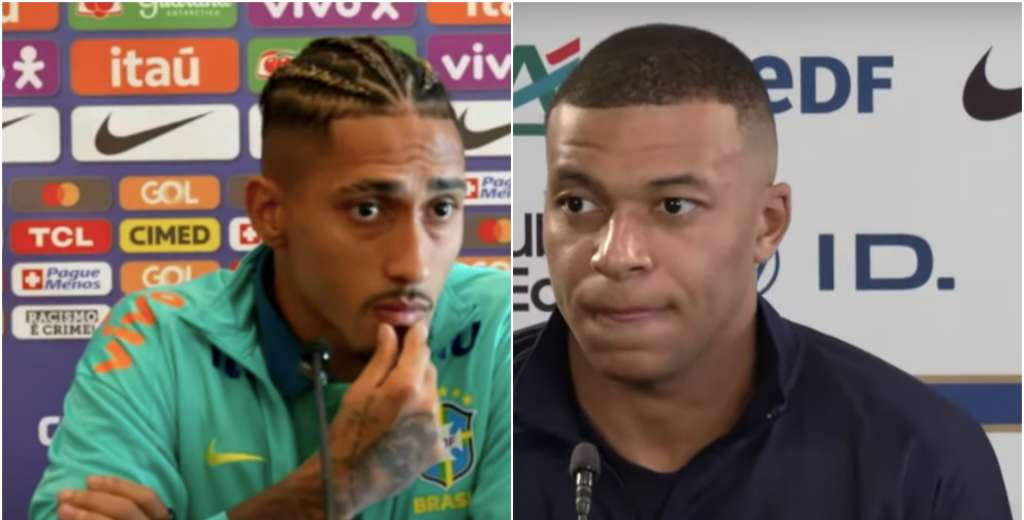 Y tras hundir a Ronaldinho, Raphinha cruzó a Mbappé: "Se le olvida que..."