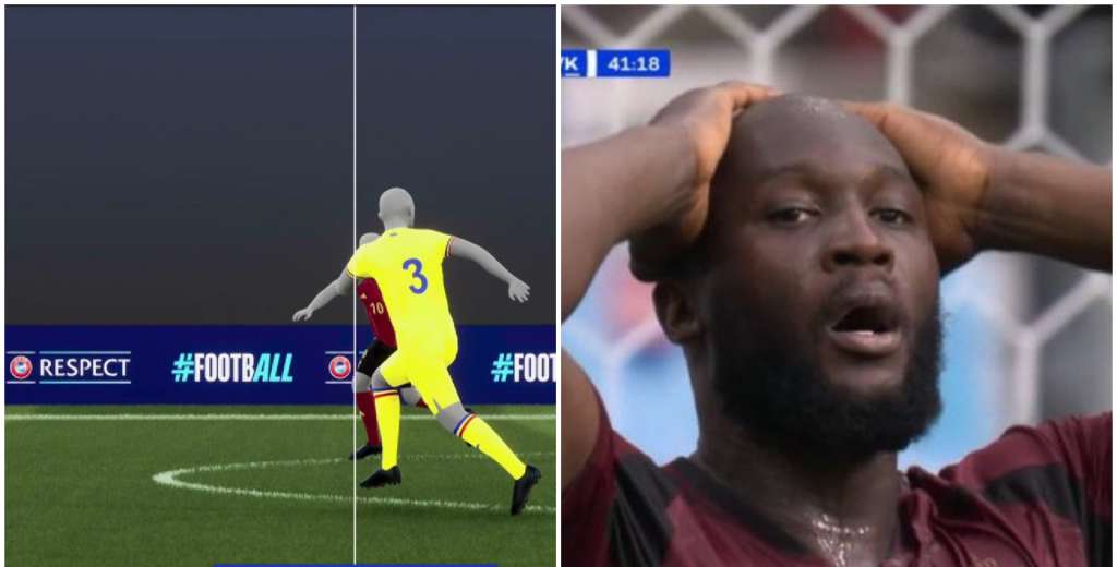 Es un escandalo: por esto le anularon el gol a Lukaku ante Rumania